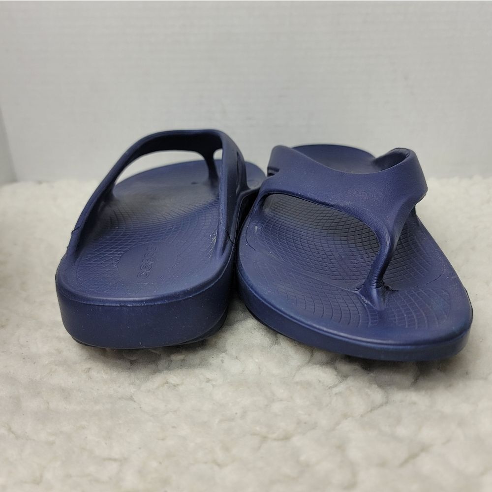 Oofos Original Recovery Womens Thong Flip Flop Size 10 Blue Comfort Sandals - Picture 7 of 10